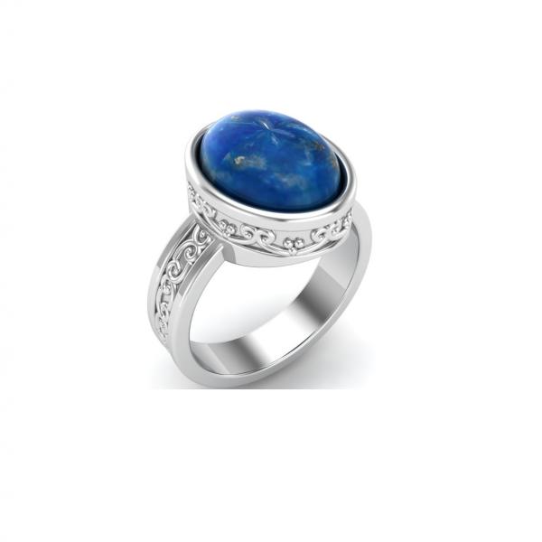 Bague lapis lazuli argent Madras